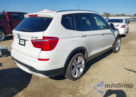 2015 BMW X3 xDrive35I z USA, uszkodzony, nr VIN 5UXWX7C5XF0K33686